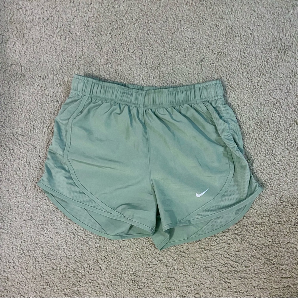 Nike Dri-Fit Shorts in sage green, size XS